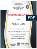 Certificate of Recognition For Guest of Honor and Speaker Template 1