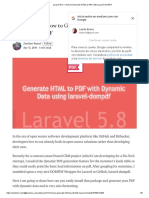 Laravel 5.8 - How To Generate HTML To PDF With Laravel domPDF