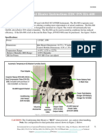 Conditioning Inlet Heater Instructions EDC P/N HA-600: Caution