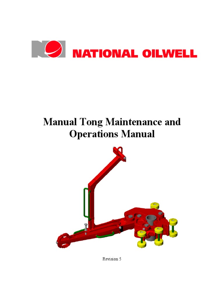 Manual Tong Operations & Maintenance Guide | PDF | Nut (Hardware