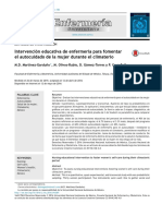 Intervencion de enfermeria Autocuidado climaterio