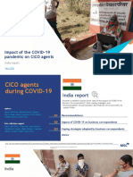 Impact of The COVID-19 Pandemic On CICO Agents