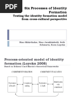 Six Processes of Identity Formation: Testing The Identity Formation Model From Cross-Cultural Perspective