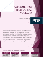 Measurement of High DC & Ac Voltages