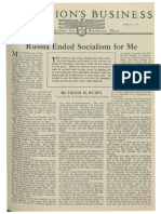 Russia Ended Socialism For Me - Nations Business Magazine - February 1924