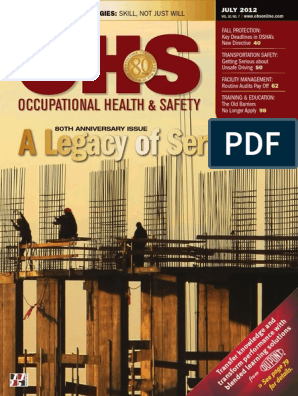 07 OHS Journal Jul 2012, PDF, Safety