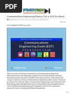 pinoybix.org-Communications Engineering Mastery Test 9 ECE Pre-Board