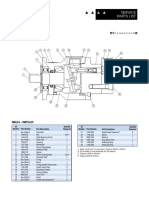 Checkball Piston Pumps Pf1000 Series, 10 Design PF1 10: Service Parts List