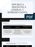 Republica Democrática Federal y Representativa