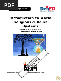 Silm Abastar Lesson 9 World Religion Theravada Buddhism