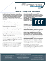 Material Specifications For Cartridge Valves and Manifolds: Better Performance Comes From Working Together