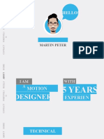 Motion Graphic CV BLUE by PowerPoint School