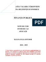 Finante Publice Nou Note de Curs PDF