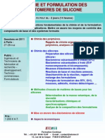 Formation Continue Chimie &amp Formulation Des Elastomeres de Silicone 2011