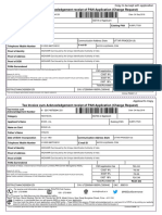 Tax Invoice Cum Acknowledgement Receipt of PAN Application (Change Request)