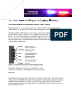 BU-911: How To Repair A Laptop Battery: Find Out The Challenges and Limitations of Repairing "Smart" Batteries