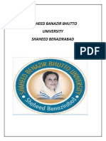 Shaheed Banazir Bhutto University Shaheed Benazirabad