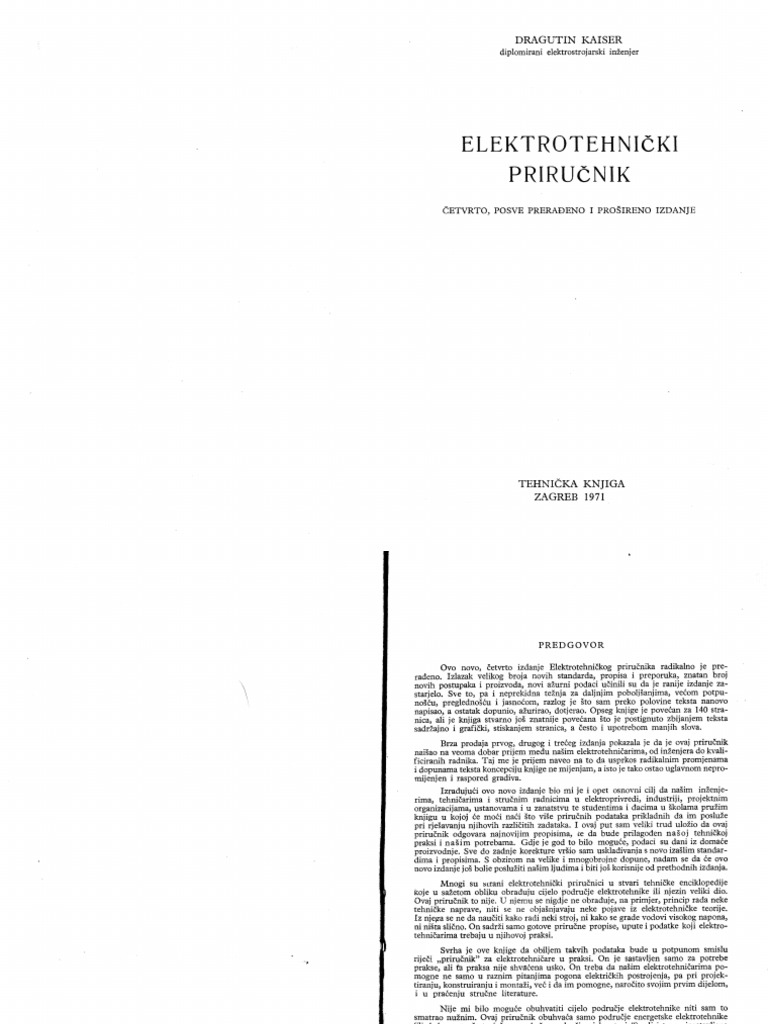Kaiserov Elektrotehnicki Prirucnik PDF | PDF