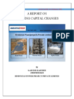 A Report On Working Capital Changes: by S.Arvind Karthee 15BSPHH010628 Hindustan Power Project Private Limited