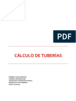 CALCULO DE TUBERIAS, EL INFORME X ALEXIS ARANGUIZ