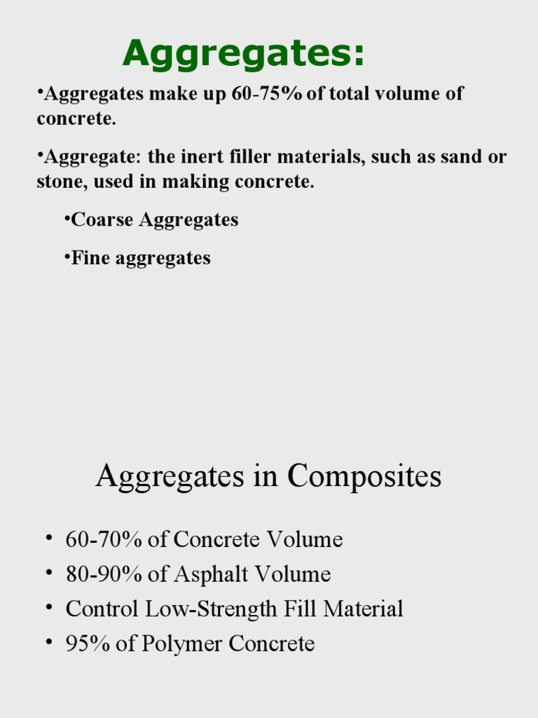 Aggregates Pdf Construction Aggregate Porosity
