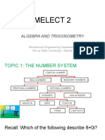 Melect 2: Algebra and Trigonometry