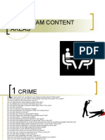 Oral Exam Content Areas