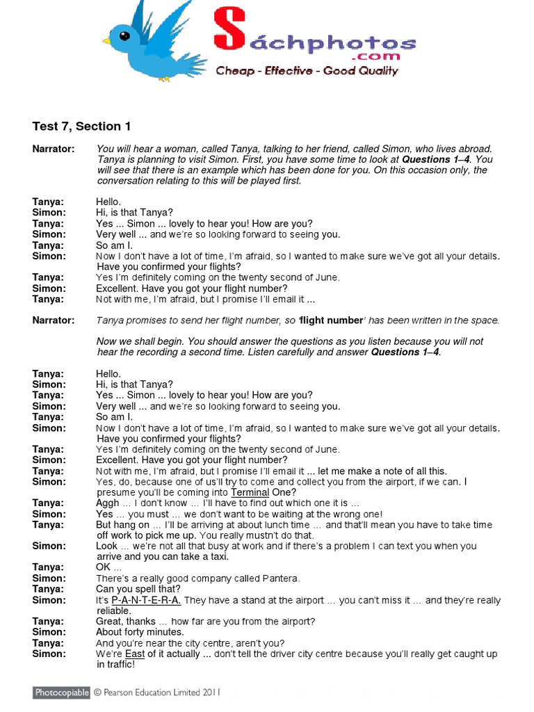 PTP IELTS 3 Audioscript Test 7 | PDF | Greenhouse | Vegetables