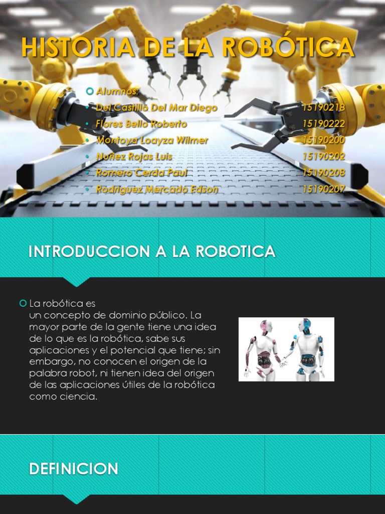 Introducción a la Robótica y sus Leyes | PDF | Robot | Robótica