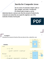 Moments of Inertia For Composite Areas