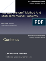 The Lax-Wendroff Method and Multi-Dimensional Problems: Jonathan B. Snively