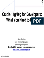 Oracle 11g/10g For Developers: What You Need To Know: Download This Paper and Code Examples From