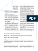 Paediatric Dif Ficult Airway Management: What Every Anaesthetist Should Know!