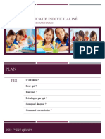 Pei: Projet Éducatif Individualisé: Présenté Par: Fares Khouloud & Bouaabidi Balkiss