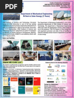 M Tech Solar Energy Brochure