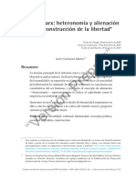 Kant y Marx Heteronomía y Alienación en La Consturcción de La Libertad - Javier Gaharna (2018)