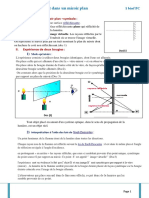 Les Images Formees Par Un Miroire Plan Cours 1 1 PDF