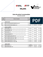 List of recommended prices for agricultural products