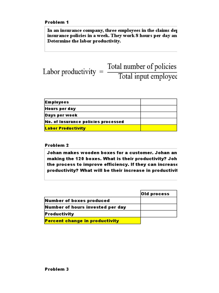 Productivity Analysis in Various Industries | PDF | Labour Economics ...