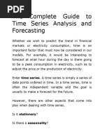 Time Series Analysis and Forecasting