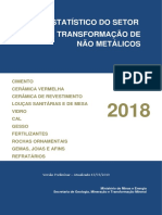 Anuário Estatístico Do Setor de Não Metálicos - 2018 Base 2017 PDF