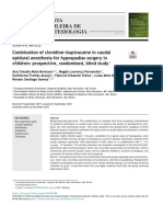 Combination of Clonidine Bupivacaine in Caudal Epidural Anesthesia For Hypospadias Surgery in Children Prospective, Randomized, Blind Study