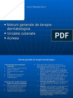 Notiuni Generale de Terapie Dermatologica - Viroze Acneea