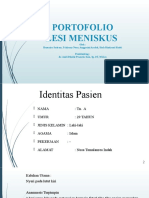 Diskusi Portofolio Lesi Meniskus Medial Lateral