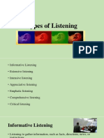 Lecture4 - Types of Listening