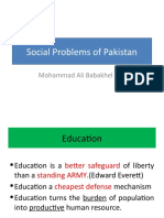 Social Problems of Pakistan