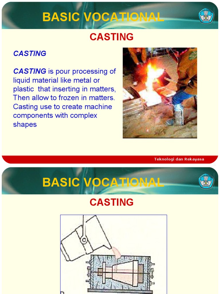 Casting Techniques in Vocational Technology | PDF