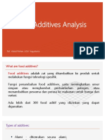 Food Additives Analysis: Ref.: Abdul Rohan, UGM Yogyakarta