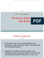 Penulisan Daftar Pustaka