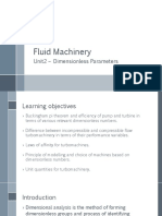 Fluid Machinery: Unit2 - Dimensionless Parameters